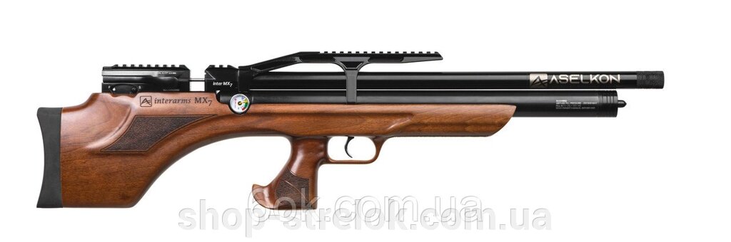 Пневматична PCP- гвинтівка Aselkon MX7 Wood кал. 4.5 дерево від компанії Магазин «СТРІЛОК» - фото 1