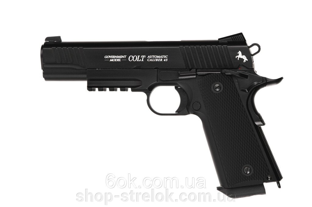 Пневматичний пістолет Umarex Colt M45 CQBP BLACK Blowback кал. 4,5 мм від компанії Магазин «СТРІЛОК» - фото 1