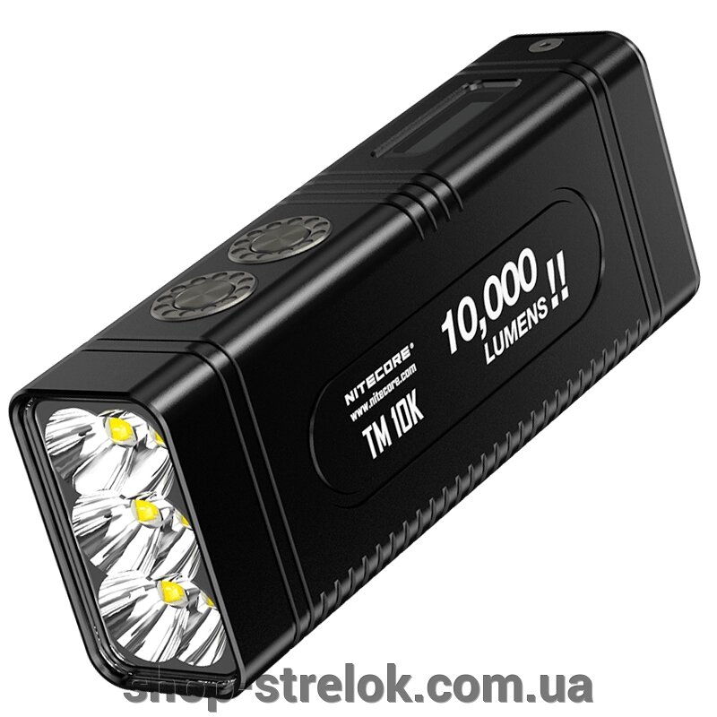 Потужний акумулятор ліхтар Nitecore TM10K від компанії Магазин «СТРІЛОК» - фото 1