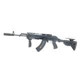 Приклад для AK 47/74 телескопічний з буферною трубою FAB Defense  . Колір - чорний від компанії Магазин «СТРІЛОК» - фото 1