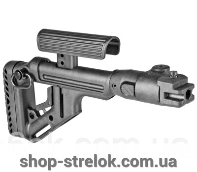Приклад складаний FAB UAS для AK 47, складаний із регульованою щокою. Колір чорний від компанії Магазин «СТРІЛОК» - фото 1