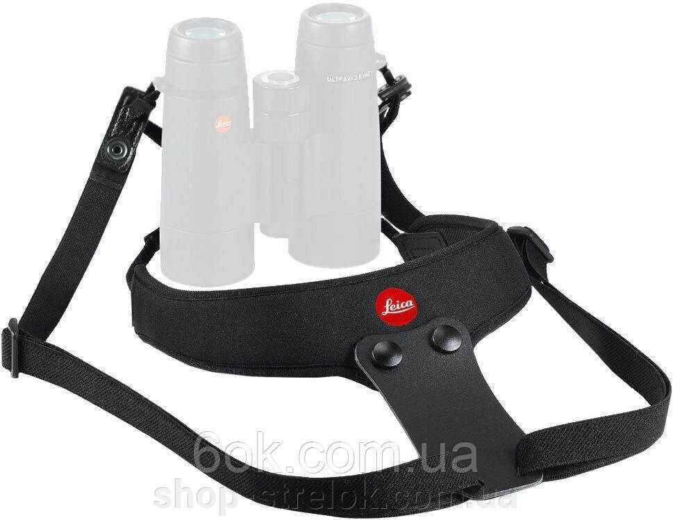 Ремінь для бінокля Leica Strap Sport. Чорний від компанії Магазин «СТРІЛОК» - фото 1