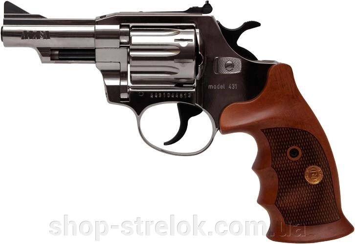 Револьвер флобера Alfa mod. 431 4 мм нікель/дерево від компанії Магазин «СТРІЛОК» - фото 1
