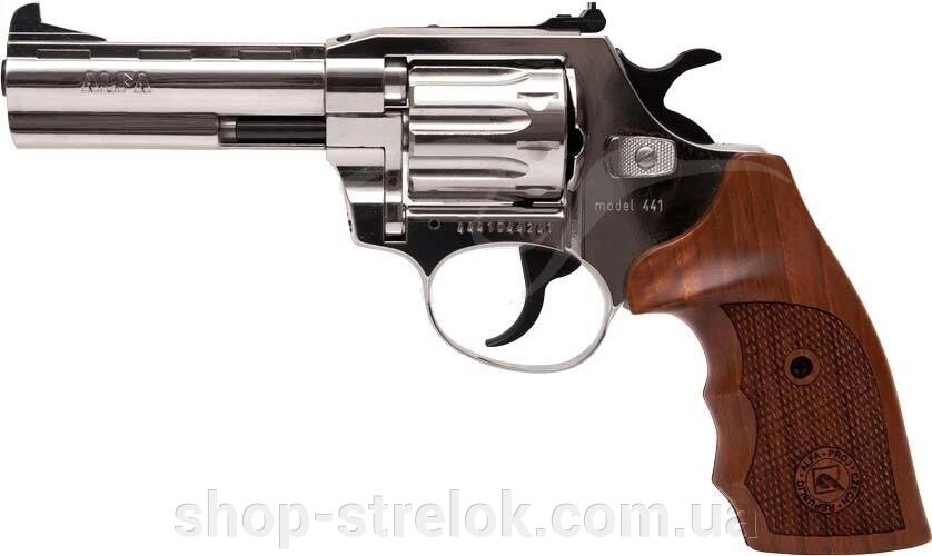 Револьвер флобера Alfa mod. 441 4 мм никель/дерево від компанії Магазин «СТРІЛОК» - фото 1