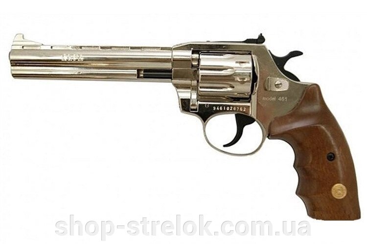 Револьвер флобера Alfa mod. 461 4 мм нікель/дерево від компанії Магазин «СТРІЛОК» - фото 1
