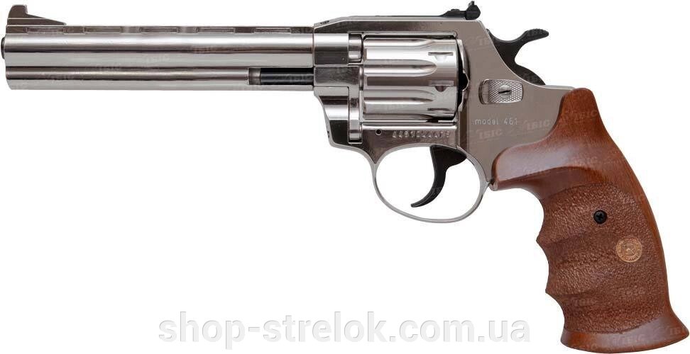 Револьвер під патрон Флобера Alfa 461 6" нікель дерево від компанії Магазин «СТРІЛОК» - фото 1