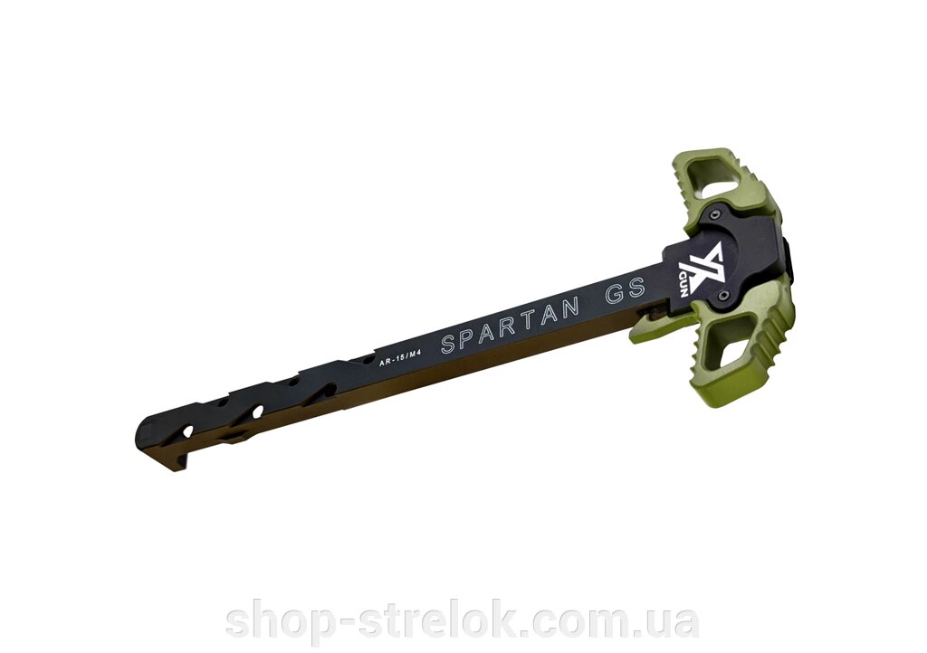 Рукоятка зведення Xgun Spartan GS двостороння AR15, olive від компанії Магазин «СТРІЛОК» - фото 1