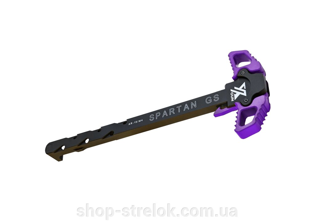 Рукоятка зведення Xgun Spartan GS двостороння AR15, purple від компанії Магазин «СТРІЛОК» - фото 1