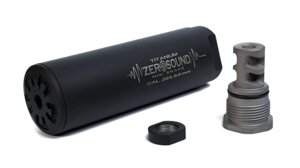 Саундмодератор Zerosound TITAN MINI Brake .223cal,243, 5,45, 6,5 Creedmoor (triple gas unloading system)