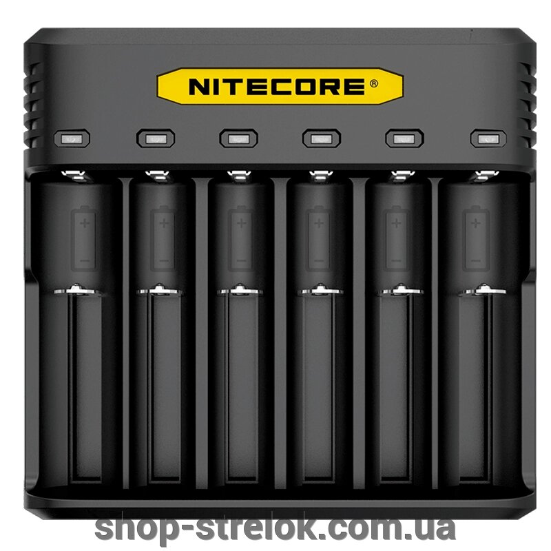 Швидке шестиканальное зарядний пристрій Nitecore Q6 від компанії Магазин «СТРІЛОК» - фото 1