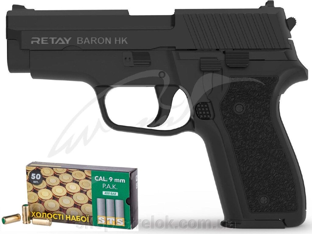 Сигнальний пістолет Retay Baron HK black від компанії Магазин «СТРІЛОК» - фото 1