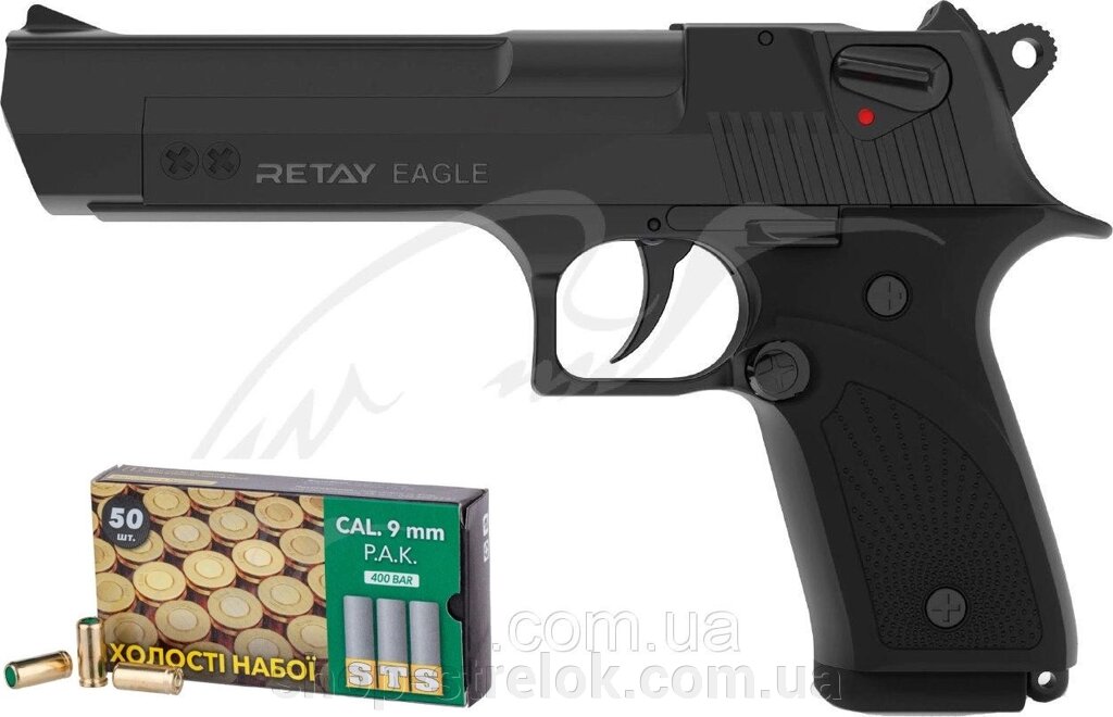 Сигнальний пістолет Retay Eagle чорний від компанії Магазин «СТРІЛОК» - фото 1