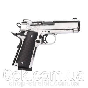 Сигнально-стартовий пістолет KUZEY 911-SX#1, 9+1/9 mm (Matte Chrome Plating/Black Grips) add 1 magaz від компанії Магазин «СТРІЛОК» - фото 1