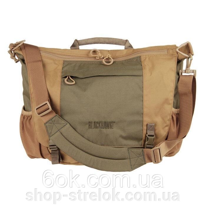 Сумка BLACKHAWK Courier Bag ц: зелений/коричневий від компанії Магазин «СТРІЛОК» - фото 1