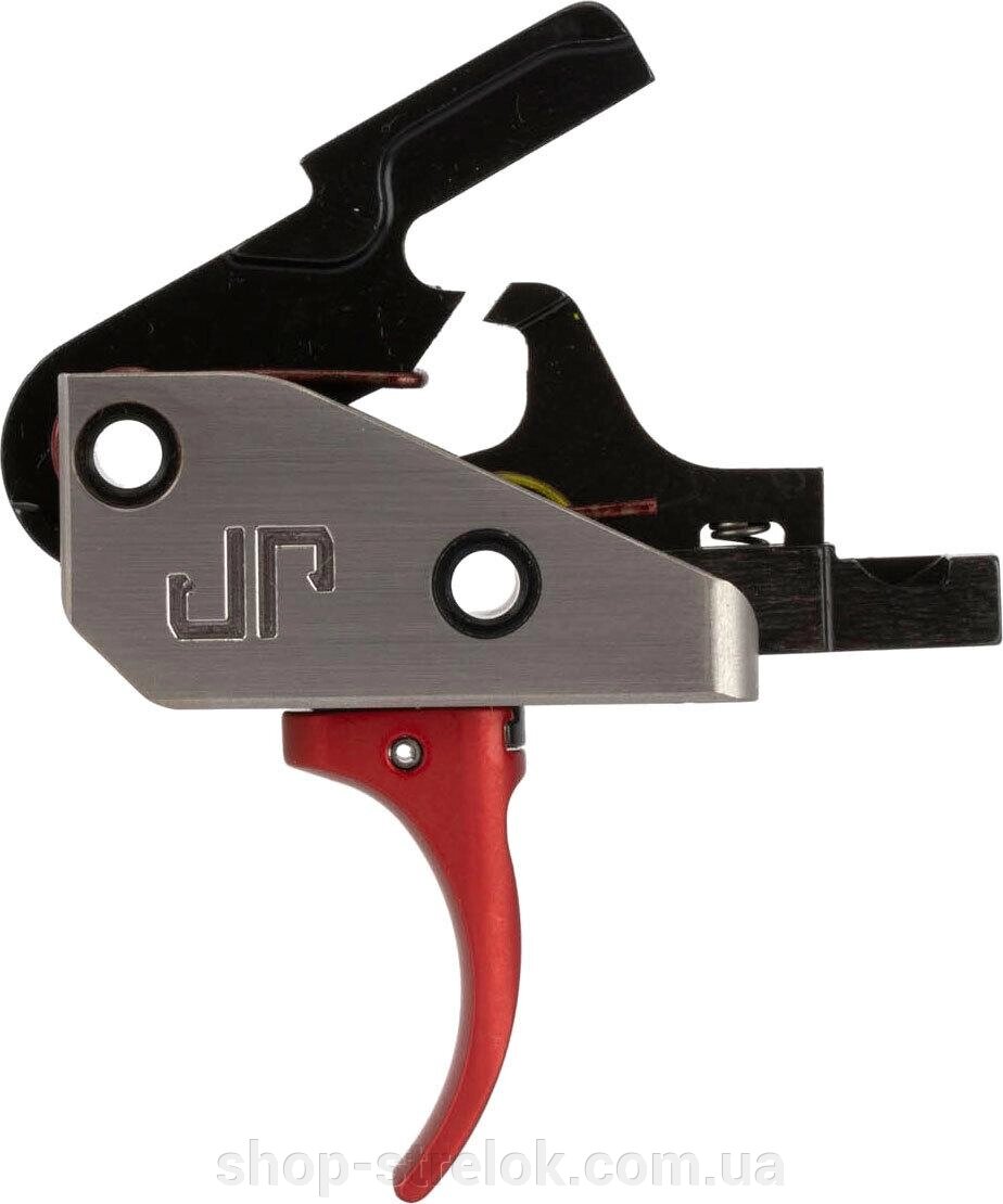 Ударно-спусковий механізм JP Enterprises Fire Control Module Curved Trigger Red для карабінів на базі AR-10/AR-15 від компанії Магазин «СТРІЛОК» - фото 1