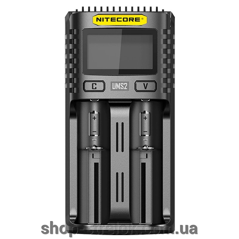 Зарядний пристрій двоканальне Nitecore UMS2 від компанії Магазин «СТРІЛОК» - фото 1