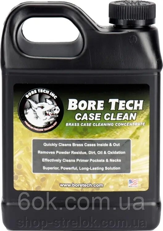 Засіб для чищення гільз Bore Tech CASE/CARTRIDGE CLEANER. Об’єм - 946 мл від компанії Магазин «СТРІЛОК» - фото 1