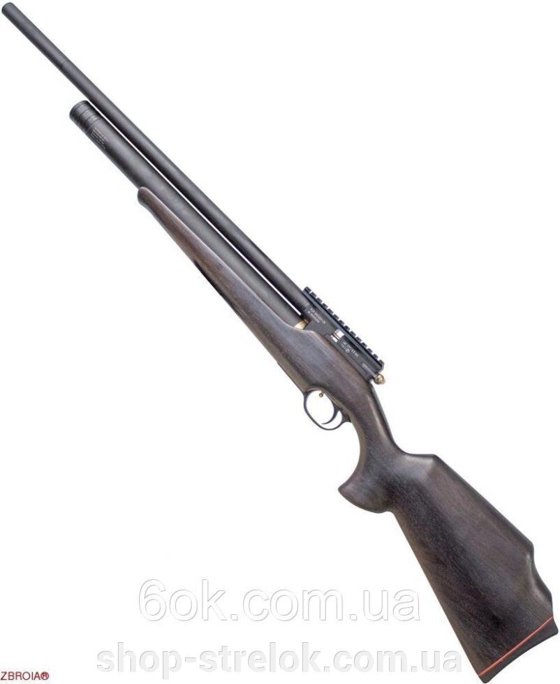 ZBROIA. Пневматична гвинтівка (PCP) Хортиця 550/220 (кал. 4,5 мм, коричн.) від компанії Магазин «СТРІЛОК» - фото 1