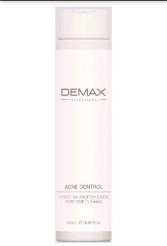 Гідро-емульсія для проблемної шкіри Demax 250 мл acne control hydro balanse emulsion pore deep cleaning
