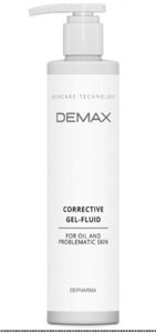 Коригувальний гель флюїд для проблемної шкіри демакс 500 мл Corrective gel - fluid for oil and problematic skin Demax