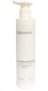 Зволожуючий денний крем 250 ml з колагеном і еластином SPF25 moisturizing cream wish collagen and elastin spf25 Demax