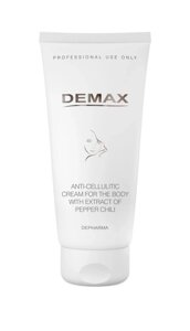 Антицелюлітний крем для тіла з екстрактом перцю чилі 200 мл Demax anti-cellulitic cream for body with extract of chili