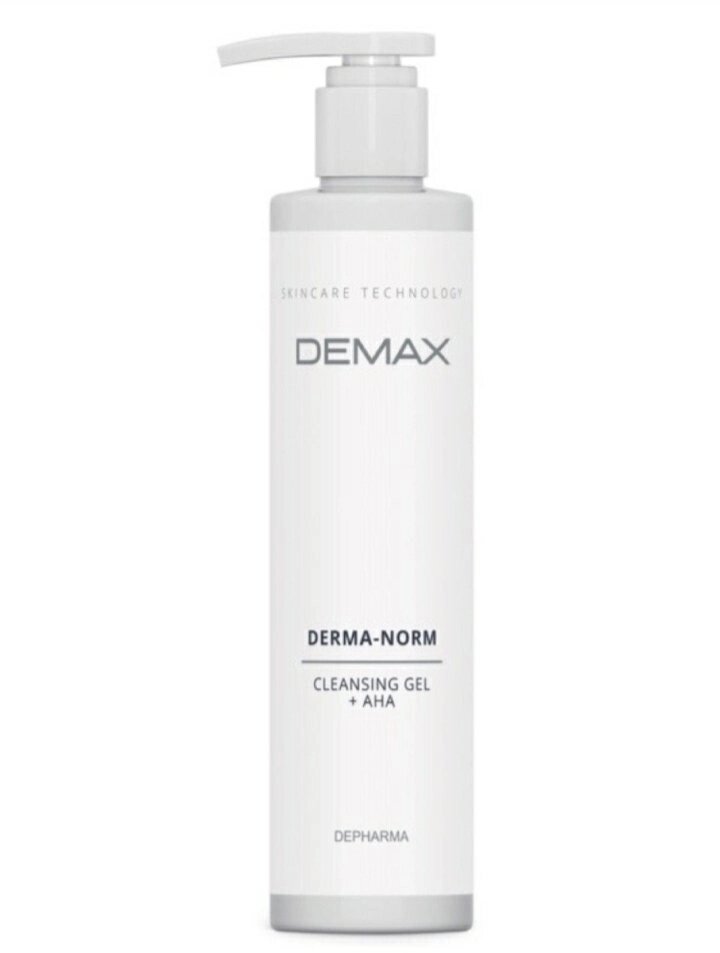 Гель, що очищає  250 мл Демакс для комбінованої шкіри з АНА demax derma-norm cleansing gel + AHA - акції