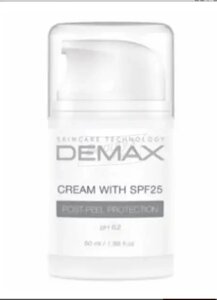 Постпілінговий захисний крем з SPF 25 демакс Demax post-peel protection cream with spf25