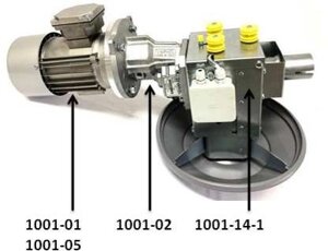 Мотор-редуктор 0.37 кВт з останньої годівницею J (MINIMAX) діам. 45 мм