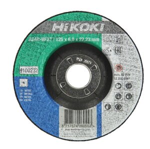 Шліфувальний диск по металу 150х6х22 мм Hitachi 752553 / HiKOKI 4100233
