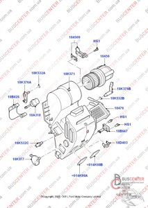 Привід заслінки пічки (вакуумний двигун, електродвигун) Ford Transit 1 494 869 6C11-18A318-BA