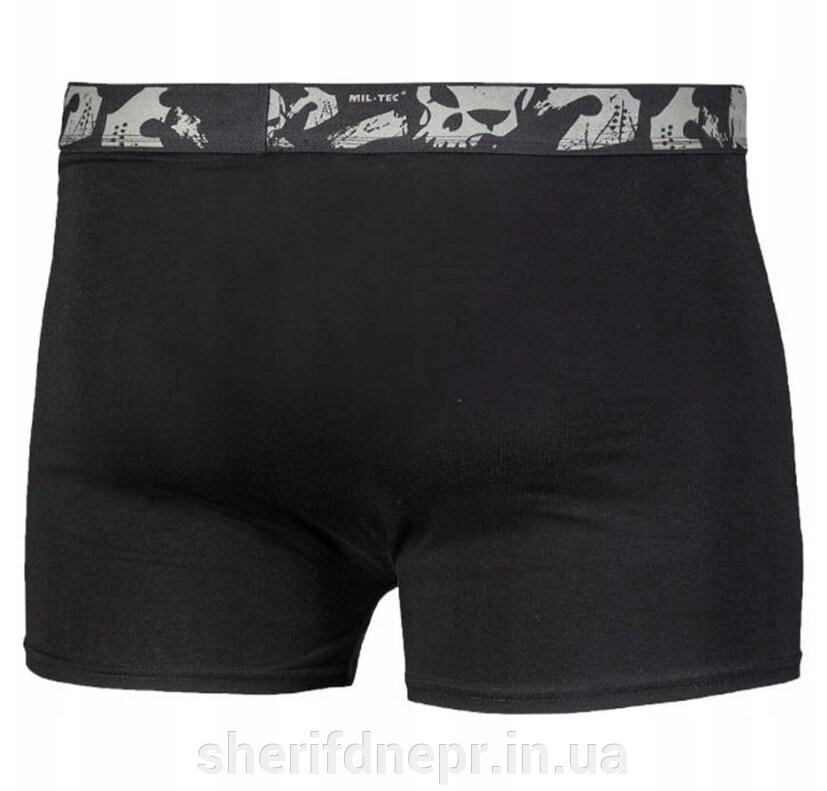 Боксери труси (2 шт в комплекті) Sturm Mil-Tec Boxer Shorts Skull Black 11200102 від компанії ВОЄНТОРГ Шериф - фото 1