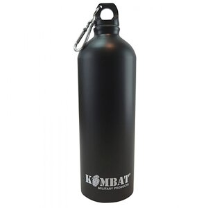 Фляга 1 літр КОМБАТ Aluminium Water Bottle чорний 1000ml