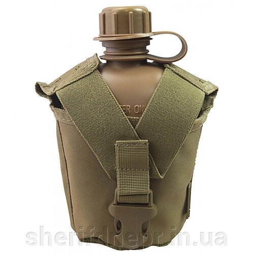 Фляга 1 літр KOMBAT UK Tactical Water Bottle койот від компанії ВОЄНТОРГ Шериф - фото 1