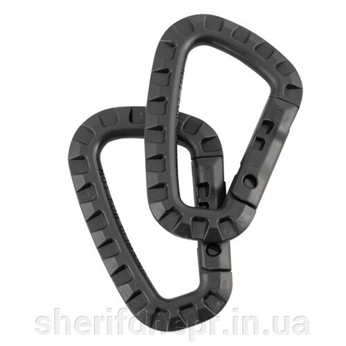 Карабін пластик чорний 1шт KOMBAT UK Tactical Carabiner kb-tc-blk від компанії ВОЄНТОРГ Шериф - фото 1