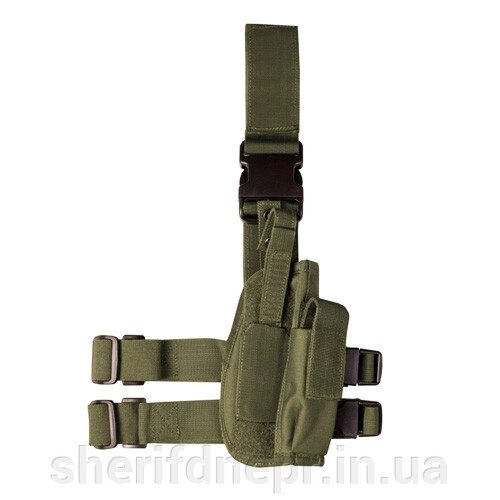 Кобура набедренная KOMBAT UK Tactical Leg Holster Oliva kb-tlh-olgr від компанії ВОЄНТОРГ Шериф - фото 1