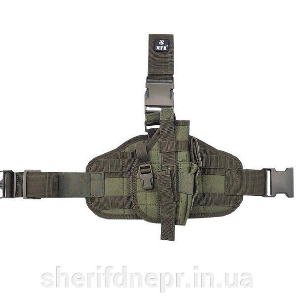 Кобура стегнова оливкова Max Fuchs Molle Olive 30708B від компанії ВОЄНТОРГ Шериф - фото 1