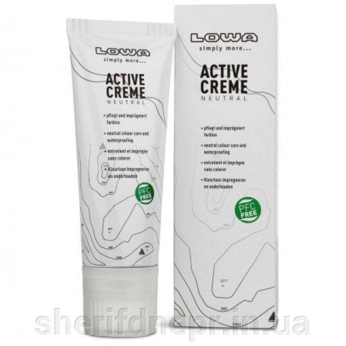 Крем для взуття (безбарвний) Lowa Active Creme PFC-frei 75 ml 830801/0019 від компанії ВОЄНТОРГ Шериф - фото 1