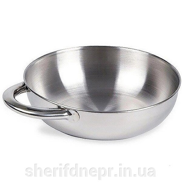 Миска з ручкою Tatonka Bowl With Grip S, Silver від компанії ВОЄНТОРГ Шериф - фото 1