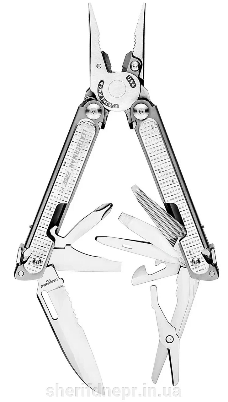 Мультитул Leatherman Free P2, синтетичний чохол ID-832638 від компанії ВОЄНТОРГ Шериф - фото 1