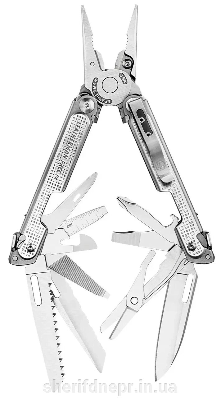 Мультитул Leatherman Free P4, синтетичний чохол ID-832642 від компанії ВОЄНТОРГ Шериф - фото 1