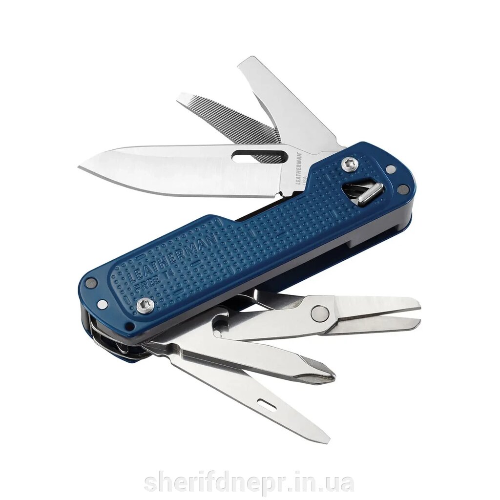 Мультитул Leatherman Free T4 Navy 832879 від компанії ВОЄНТОРГ Шериф - фото 1