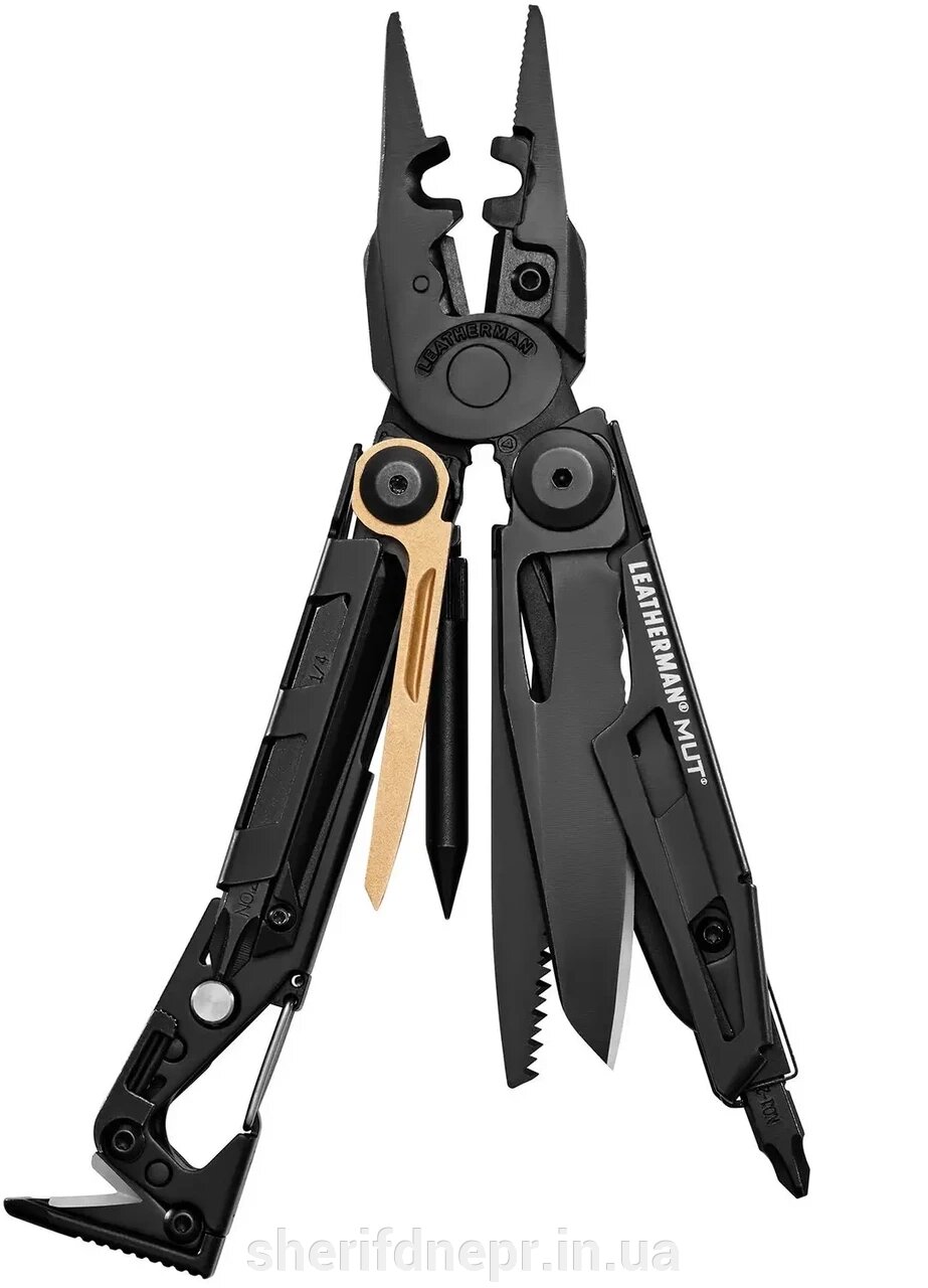 Мультитул Leatherman MUT EOD Black, чохол Molle оливковий, картонна коробка ID-833119 від компанії ВОЄНТОРГ Шериф - фото 1