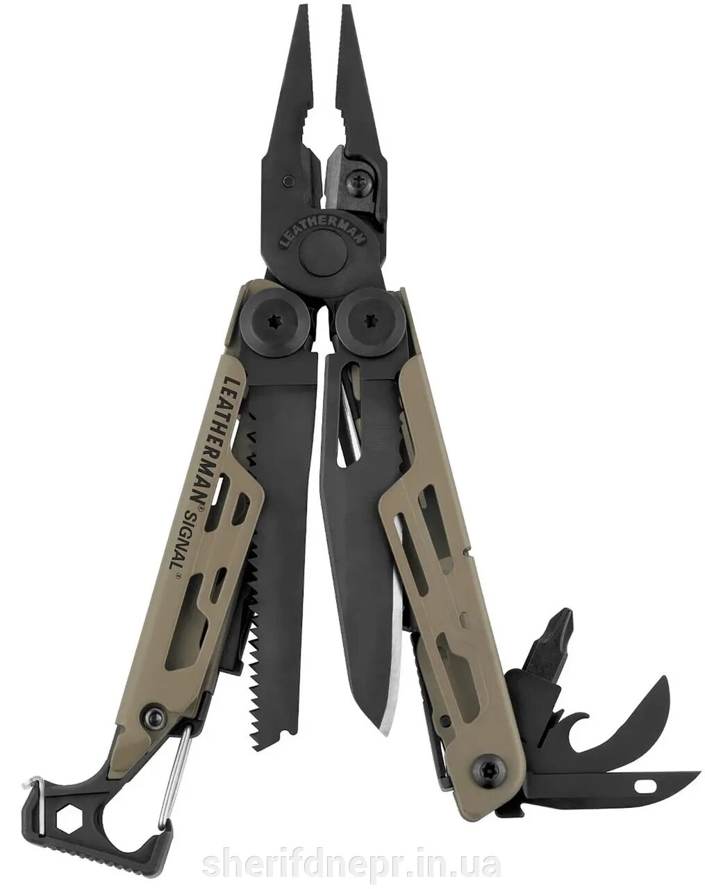 Мультитул Leatherman Signal Coyote Standard ID-832404 від компанії ВОЄНТОРГ Шериф - фото 1