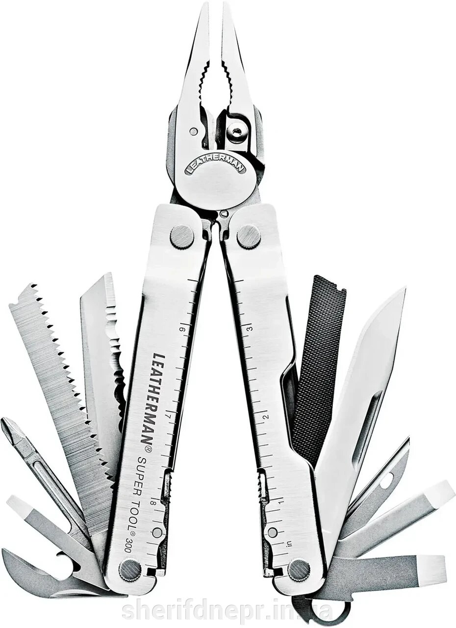 Мультитул Leatherman Super Tool 300, синтетичний чохол ID-831148 від компанії ВОЄНТОРГ Шериф - фото 1