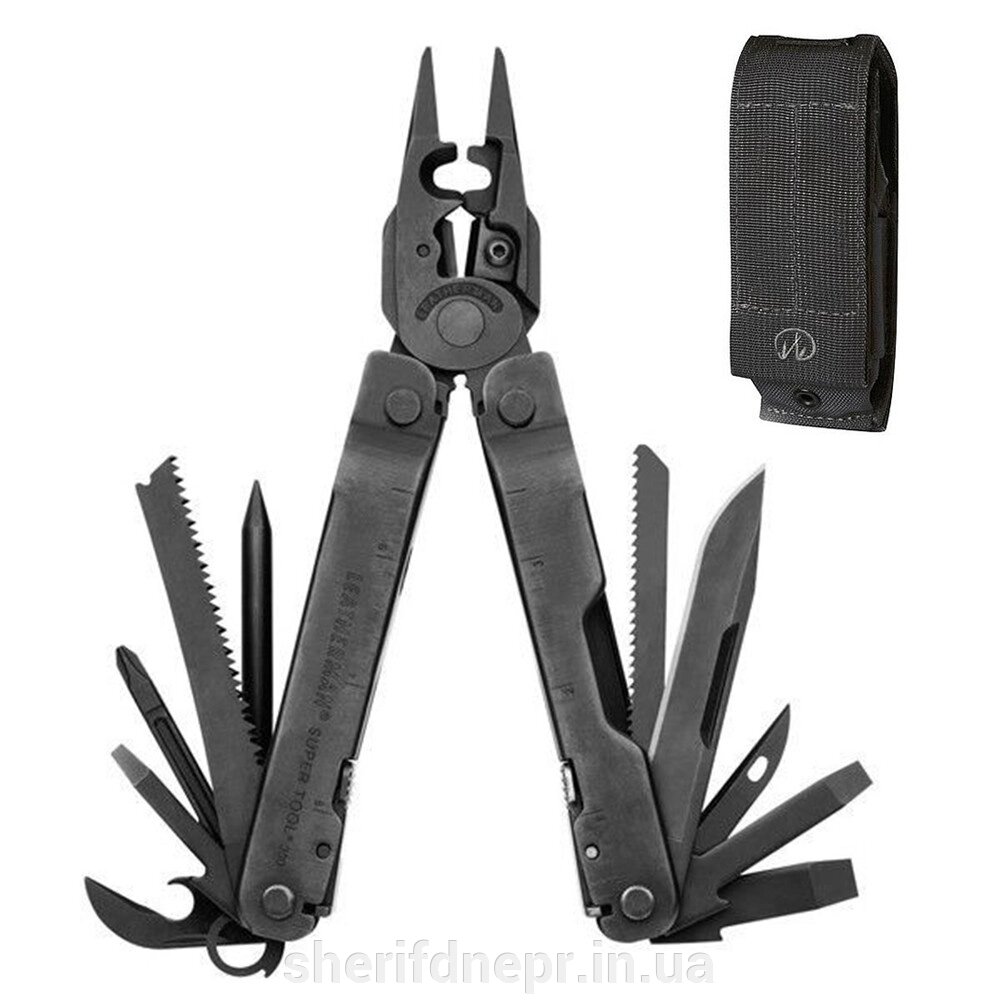 Мультитул Leatherman SUPERTOOL 300 EOD-BLACK від компанії ВОЄНТОРГ Шериф - фото 1