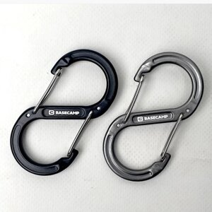 Набір алюмінієвих карабінів Base Camp Sigma 5 Wire Set Black/Grey