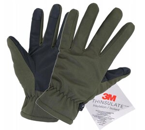 Перчатки тактические зимние Softshell Mil-Tec Olive XL / 9.5"24см