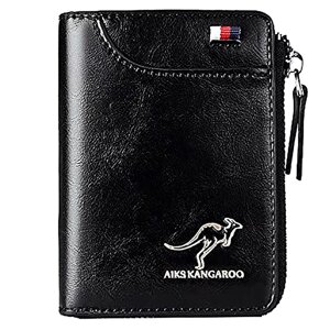 Портмоне Carteira Masculina Luxury AIKS KANGAROO, чорний Елегантне портмоне Carteira Masculina Luxury AIKS K