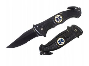 Ніж складаний MIL-TEC Car Knife Rescue Black